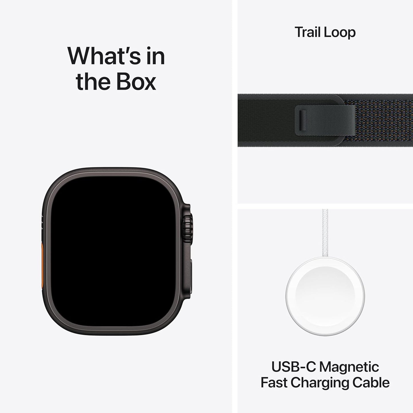 Apple watch ultra 2 49mm black titanium black trail