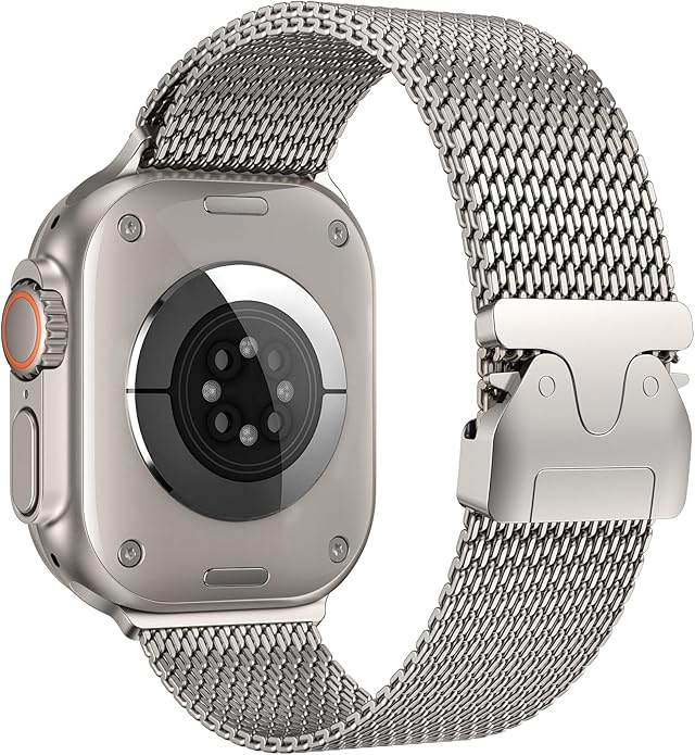 Apple watch ultra 2 49mm natural titanium milanese loop